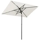 Sekey Sonnenschirm UB157, rechteckig, 200 x 125cm, creme,
