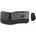 Wireless Keyboard Mouse ergo Layout englisch sw US Docking Kabellos Schwarz