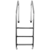 Evolution Einbauleiter weit 3-stufig V2A Edelstahl Pool Handlauf
