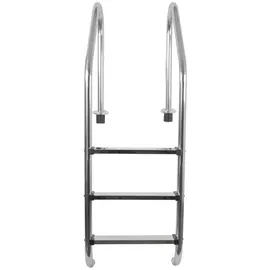 Evolution Einbauleiter weit 3-stufig V2A Edelstahl Pool Handlauf