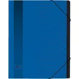 Pagna Ordnungsmappe 24122-02 DIN A4 12Fächer A-Z/1-12 blau