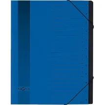 Pagna Ordnungsmappe 24122-02 DIN A4 12Fächer A-Z/1-12 blau