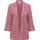Only Longblazer "ONLSIESTA 3/4 OPEN LIN BL BLAZE TLR NOOS", Damen, Gr. 36, rose braun, Web, Obermaterial: 80% Viskose, 20% Leinen, unifarben, loose fit hüftbedeckend, V-Ausschnitt, Blazer Longblazer