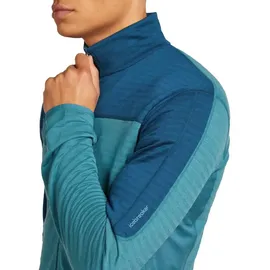 Icebreaker Merino Blend 300 RealfleeceTM Descender Reißverschlusspullover - Topaz / Atlantis / Cb - L