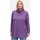 sheego Langarm-Shirt in lila-meliert | Gr.: 52/54