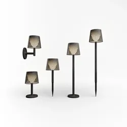 Einzigartige Solarlampe Greta  Newgarden - Schwarz