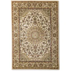 Orientteppich Kaschan 80 x 150 cm Polypropylen Beige Creme