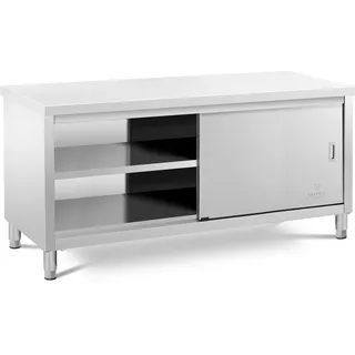 Royal Catering Arbeitsschrank Edelstahl 180 x 60 cm 500 kg -