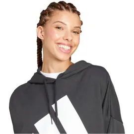 adidas Essentials Big Logo French Terry Loose Kapuzenpullover Black / White M