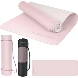 EliteAthlete® Yogamatte - Sportmatte - Fitnessmatte - Yoga Matte - 183x61x0.6 cm EINHEITSGRÖSSE