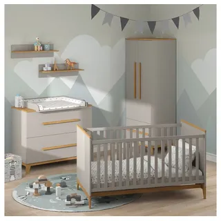 VitaliSpa Kinderzimmer-Set Malia, Cashmere-Eiche, 5 Teile