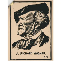 Artland Wandfolie »Ein Richard Wagner. 1891«, Menschen, (1 St.), selbstklebend Artland Farbe Bild(er): natur