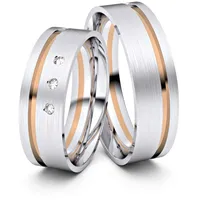 Trauringe Darmstadt 333er Weifl-/Rotgold - 4577