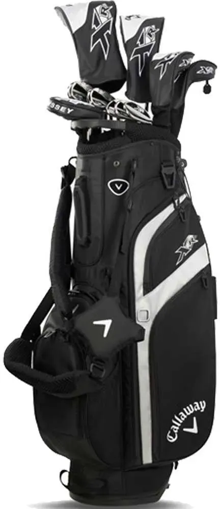 Callaway Callaway XR Complete Komplettset 2026 black/silver - RH / Stahl stiff +1 inch / Dr,3FW,4H,5H,6-9+PWAWSW,Putter, RH, Standbag