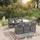 vidaXL Garten-Essgruppe 7-tlg. Grau