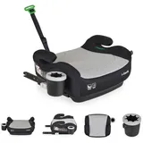 Cangaroo Kindersitz, Sitzerhöhung i-Swift, Isofix (125-150cm) Getränkehalter grau