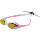 arena Spider Junior Mirror Kinderschwimmbrille, Schwimmbrille mit Verspiegelten Antibeschlag-Gläsern, UV-Schutz, Selbstjustierender Nasensteg, Hypoallergene Silikondichtungen