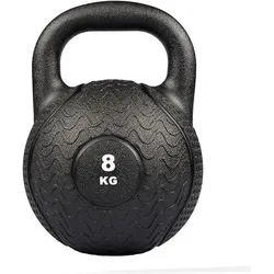 Kettlebell - Kugelhantel - Gummi - 8 kg SCHWARZ 8kg