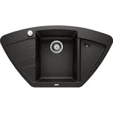 Blanco Zia 9 E mittig Einbau Granit schwarz Handbetätigung 930 x 510 mm