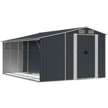 vidaXL Gerätehaus 277 x 365,5 x 179 cm anthrazit