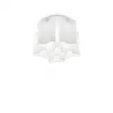 Ideal Lux Compo 6xE27 Ø 56 cm weiß Glas Metall