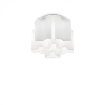 Ideal Lux Compo 6xE27 Ø 56 cm weiß Glas Metall