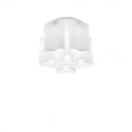 Ideal Lux Compo 6xE27 Ø 56 cm weiß Glas Metall