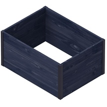 upyard Hochbeet MODERN schwarz Holz, B/H/L: ca. 60x40x80 cm, - schwarz