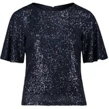 Vera Mont Pailletten-Bluse Blau XXL