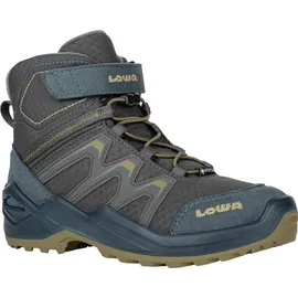 Lowa Maddox Warm GTX Mid Kinder Petrol/Senf 30