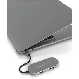 Terratec Connect C5 USB-C Adapter HDMI/USB 3.0 Silber