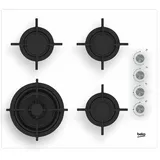 Beko HILW64122SW Kochfeld Integriert Gaskochfeld 4 Zone(n), Kochfeld, Weiss