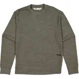 Mons Royale Horizon Merino Crew Sweatshirt Dark Olive L