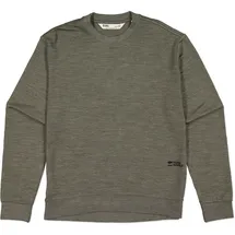 Mons Royale Horizon Merino Crew Sweatshirt Dark Olive L