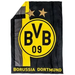 BVB Fleecedecke m. Streifenmuster 17820200