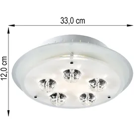 ESTO 1 D 33 cm Metall lackiert weiß