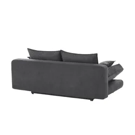 bobb Schlafcouch Flachgewebe 2-Sitzer Grau
