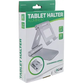 InLine Aluminium Tablet Halter universell bis 13" Grau