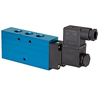Riegler 5/2-Wegeventil, einseitig elektromagnetisch, monost. G 1/4 24VDC