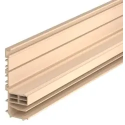OBO 6132205 Sockelleistenkanal RAUDUO Unterteil 2000x105x40 Polyvinylchlorid natur RD 40105 natur  - 2 Meter