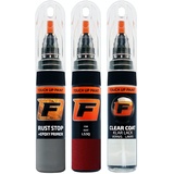 FIRANTO Lackstift Autolack Reparaturset für Seat LS3Q Rojo Montsant - 3-in-1 Autolack Kratzer Reparaturstift 15ml Grundierung, Klarlack