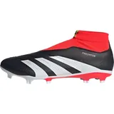 Adidas Predator League Laceless FG Core Black / Cloud White / Solar Red 45 1/3