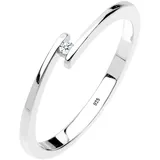 Diamore Elli DIAMONDS Ring Damen Verlobungsring mit Diamant (0.015 ct.) in 925 Sterling Silber