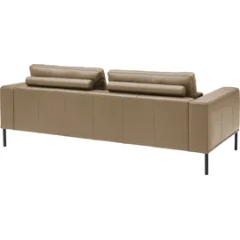 Musterring Couch Leder 3-Sitzer braun