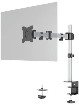 Tischsäule für einen Monitor mit verstellbarer Höhe, Drehung und Neigung des Bildschirms.