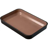 myromy® Auflaufform & Backform aus Keramik Naturton – für saftige Aufläufe und knusprige Backergebnisse, bis 900 °C, leer vorheizbar, natürliche Dampfentwicklung – für Ofen & Grill – Made in Germany