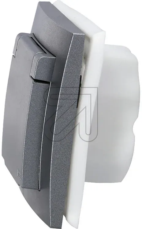 Klein Feuchtraumsteckdose IP44 anthrazit K55EUKJKS/83BER