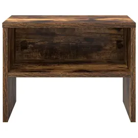 vidaXL Nachttisch Räuchereiche 40x30x30 cm Holzwerkstoff