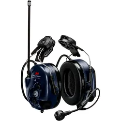 3M Peltor WS LiteCom PRO III Helmbefestigungeingebautes, programmierbares Analog-/Digital-Funkgerät (403-470 MHz), Bluetooth-Funktion, SNR = 32 dB, blau