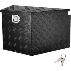 VEVOR Anhänger-Zungenbox, Werkzeugkiste mit Diamantplatte aus Aluminiumlegierung, robuste Anhängerbox-Aufbewahrung mit Schloss und Schlüsseln, Mehrzweck-Anhänger-Zungenbox für Pickup-Truck, Wohnmobil,